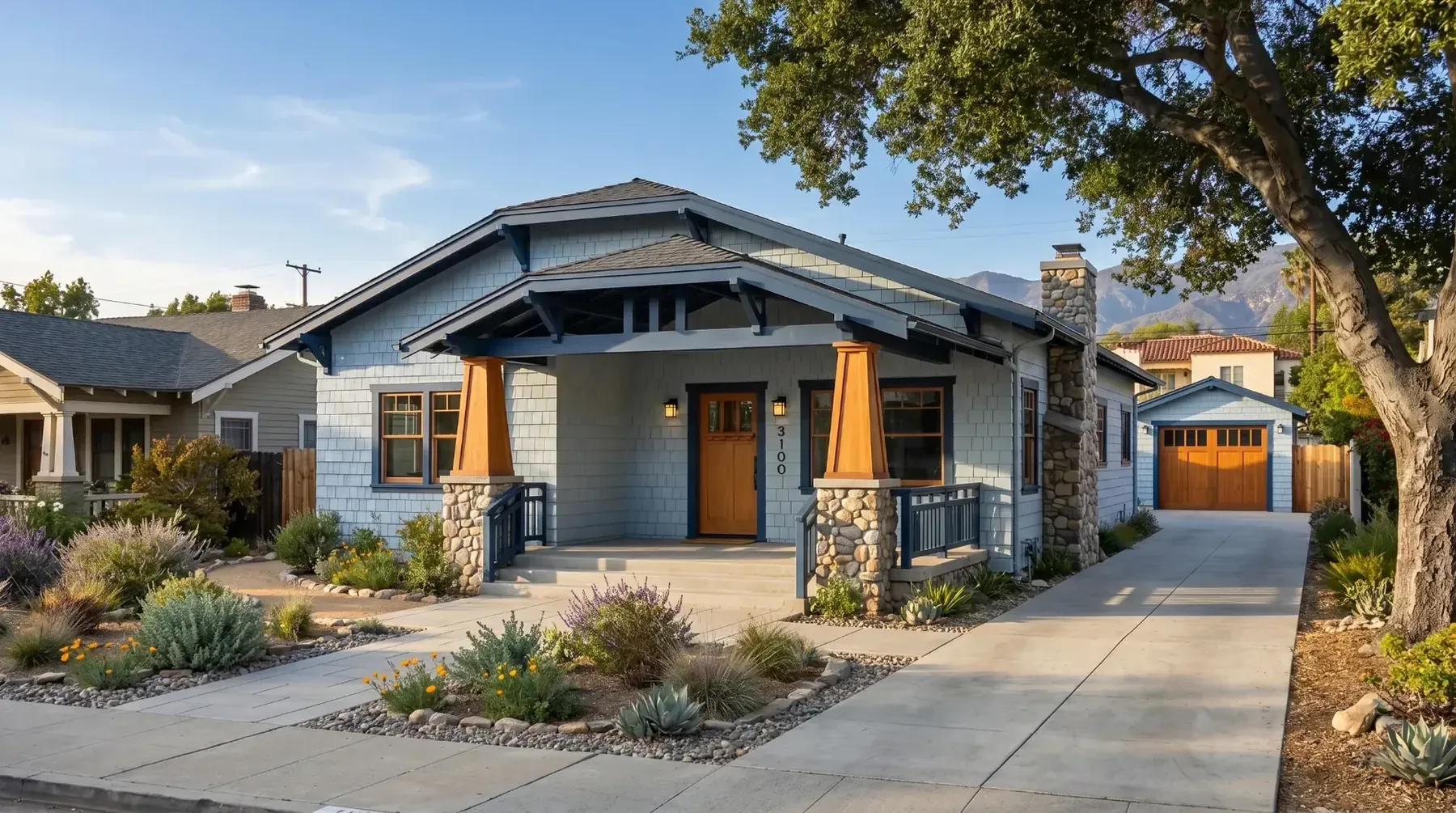 Olive Ave. Craftsman exterior